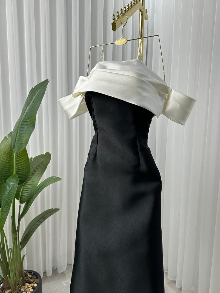 فستان ميكادو مع فيونكة في الخلف