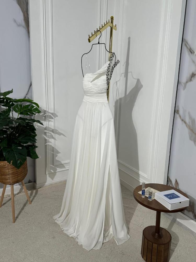 Georgette dress and embroidery