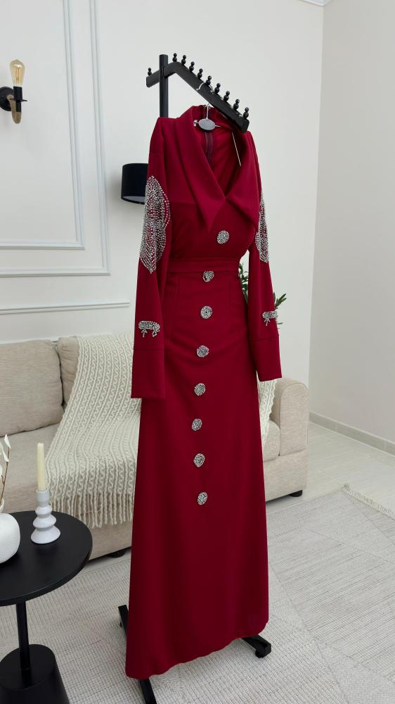 فستان باربي مطرز يدويا