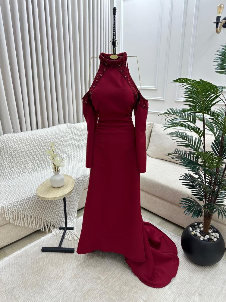 فستان باربي + تطريز يدوي