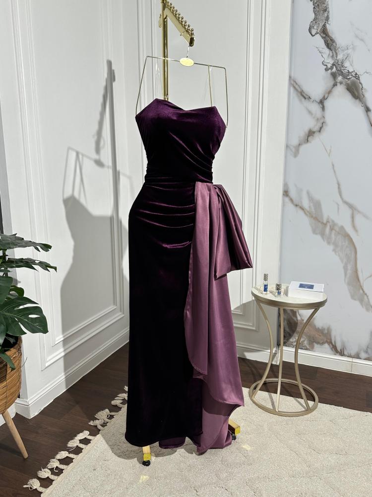 فستان مخملي + تفتا