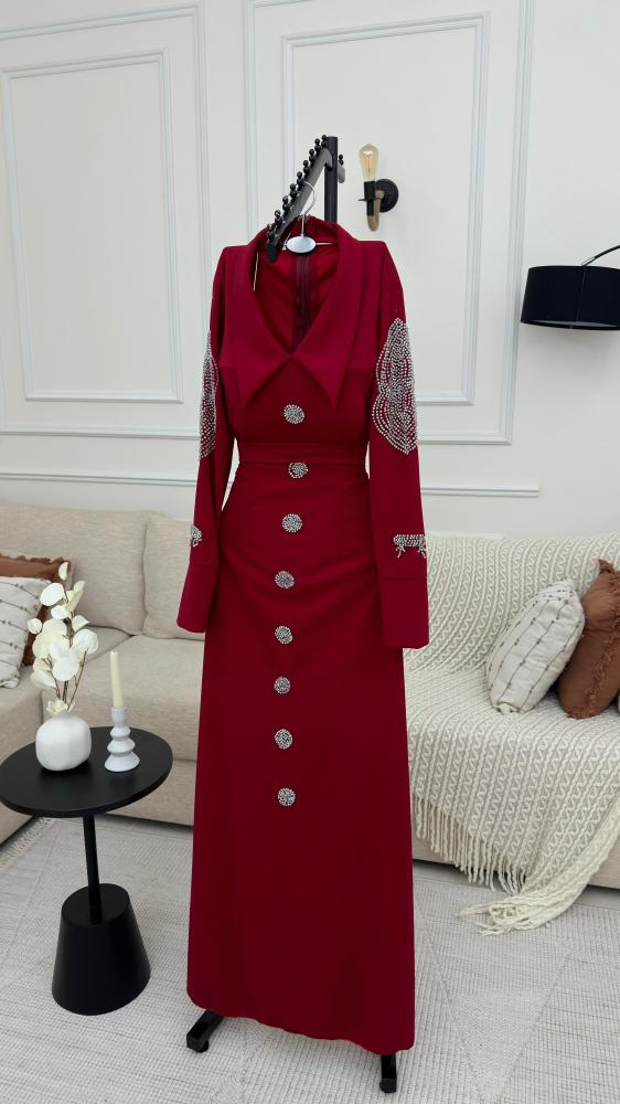 فستان باربي مطرز يدويا