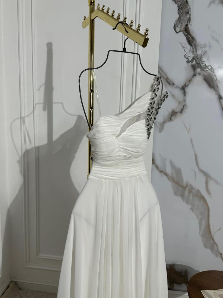 Georgette dress and embroidery