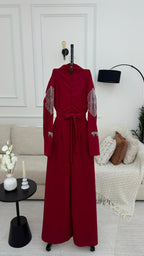 فستان باربي مطرز يدويا