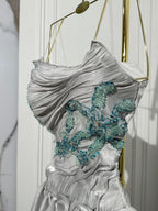 فستان مطرز + سراويل داخلية