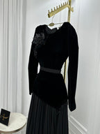 فستان جوتش + شيفون جورجيت