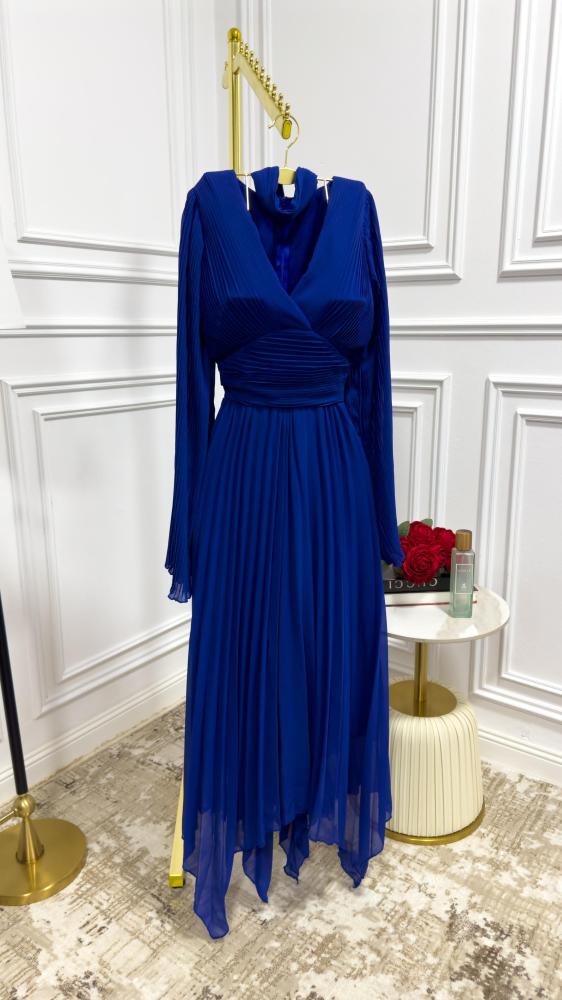 فستان شيفون مطوي