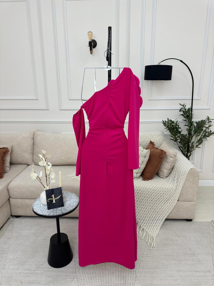 فستان كريب مطاطي