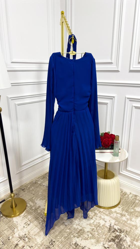 فستان شيفون مطوي