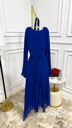 فستان شيفون مطوي