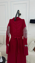 فستان باربي مطرز يدويا