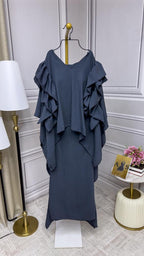 فستان كتان قطعتين