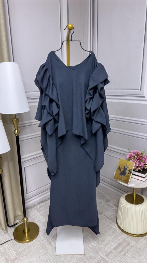 فستان كتان قطعتين