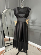 فستان تفتة مع أورجانزا بلسية