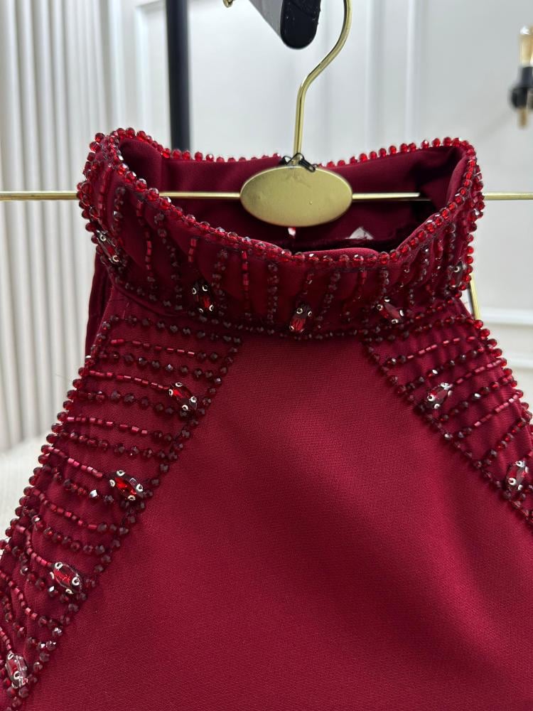 فستان باربي + تطريز يدوي