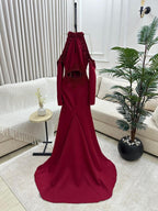 فستان باربي + تطريز يدوي