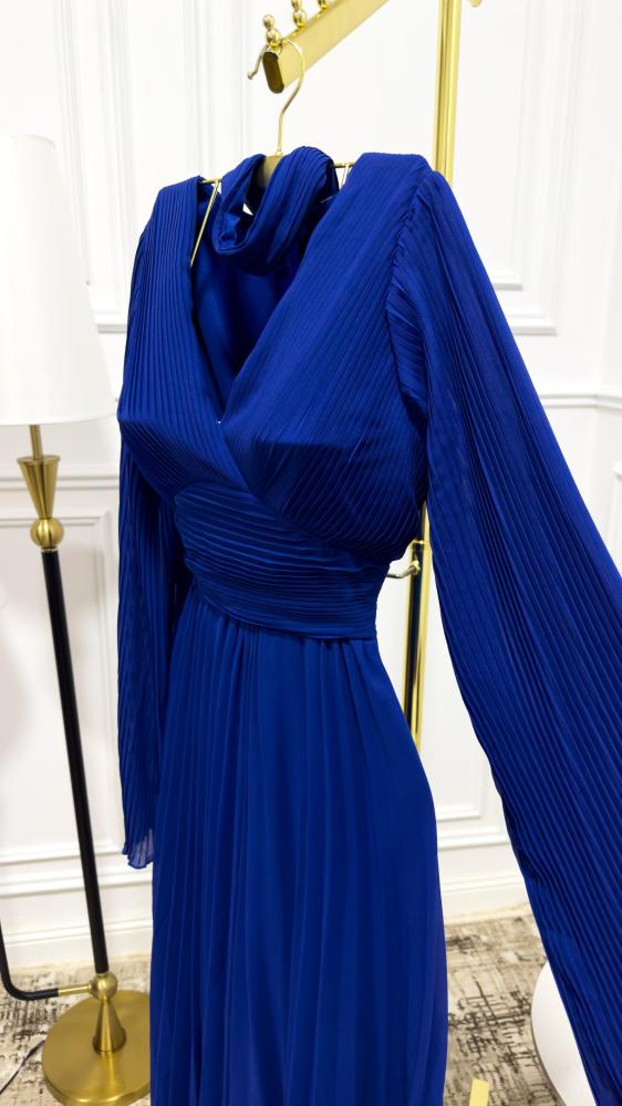 فستان شيفون مطوي