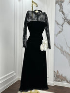 فستان جوخ ودانتيل