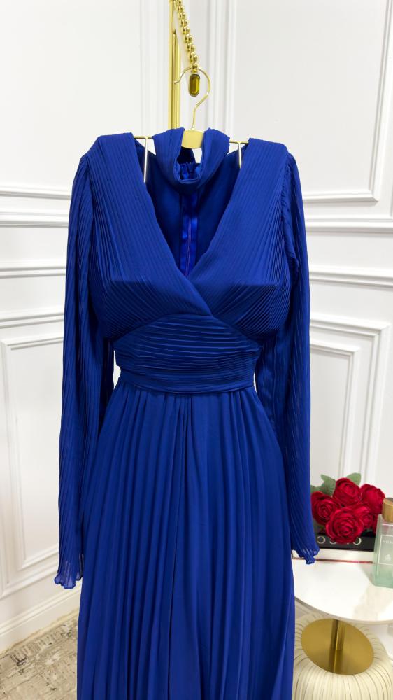 فستان شيفون مطوي