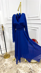 فستان شيفون مطوي