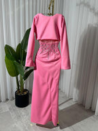 فستان باربي + حبات الكريستال