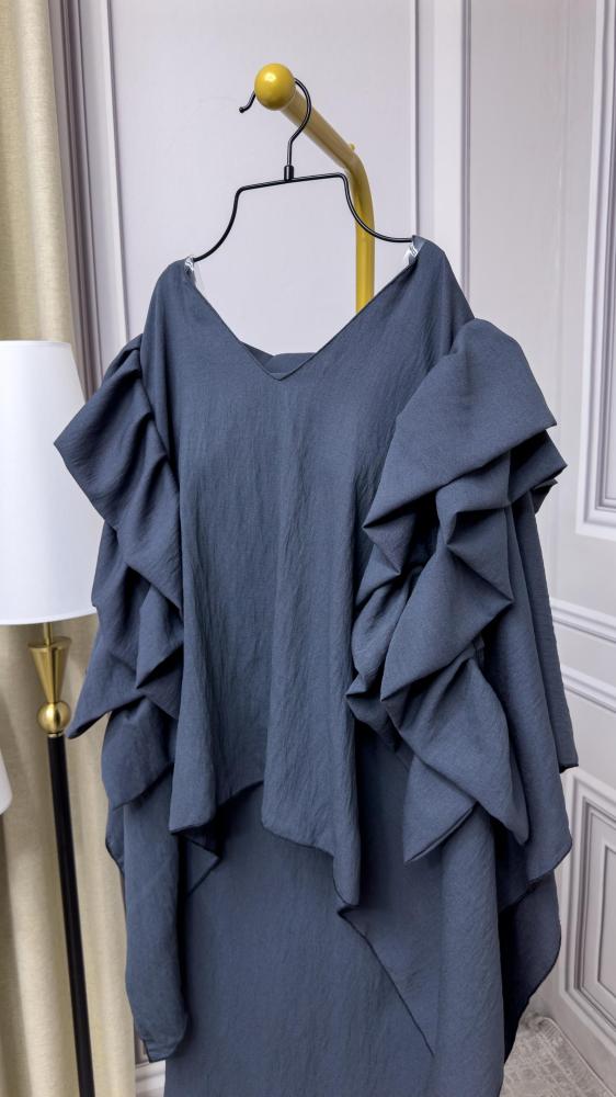 فستان كتان قطعتين