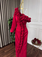 فستان باربي الناعم مع الكشكشة