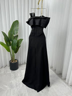 فستان كريب مطرز يدويًا