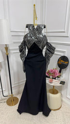 فستان باربي + تفتا لامع