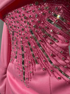 فستان باربي + حبات الكريستال