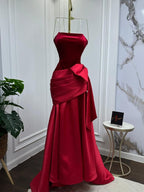 فستان مخملي + ميكادو