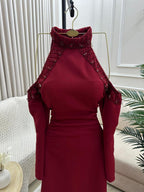 فستان باربي + تطريز يدوي