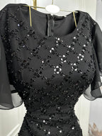 فستان جورجيت + شيفون