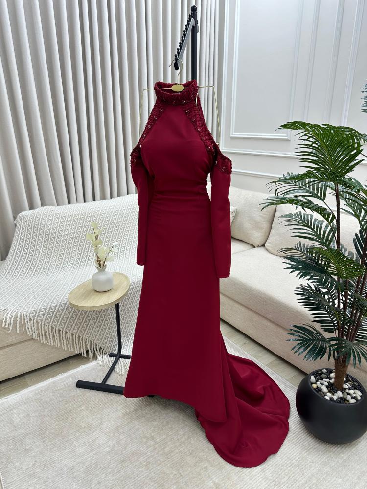 فستان باربي + تطريز يدوي