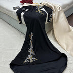 فستان من الكريب والميكادو