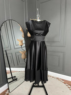 فستان تفتة مع أورجانزا بلسية