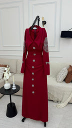 فستان باربي مطرز يدويا