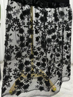 فستان من التفتا + تول مشجر