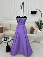 فستان ميكادو مطرز يدويًا على الصدر