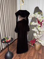 فستان سهرة مخملي