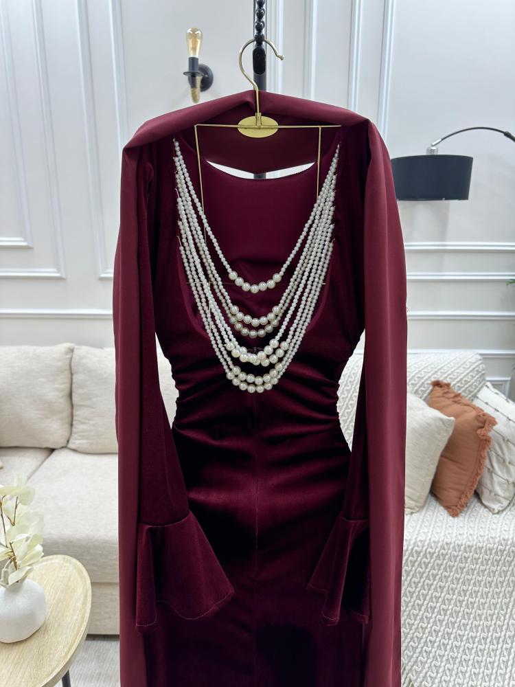 فستان مخملي + تفتا و لول