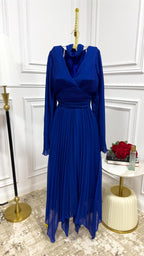 فستان شيفون مطوي