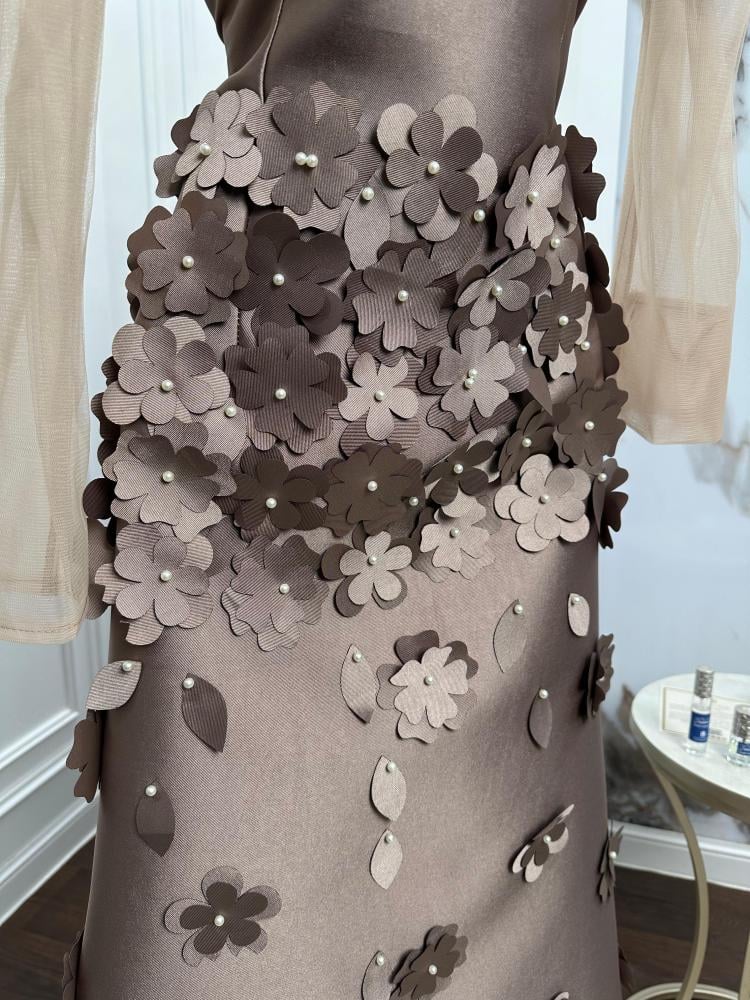 فستان ميكادو روز + ليزر هيل