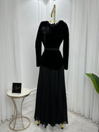 فستان جوتش + شيفون جورجيت